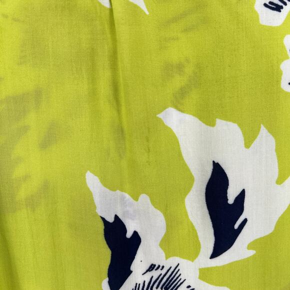 MAAJI Enchanted Mystery Mini Swim Coverup Dress Women L Lime Green Floral Ruffle - Picture 11 of 16